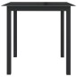 vidaXL Gartentisch Schwarz 80x80x74 cm Aluminium und Glas vidaXL Gartentisch Schwarz 80x80x74 cm Aluminium und Glas