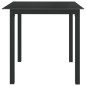 vidaXL Gartentisch Schwarz 80x80x74 cm Aluminium und Glas vidaXL Gartentisch Schwarz 80x80x74 cm Aluminium und Glas