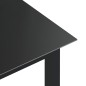 vidaXL Gartentisch Schwarz 80x80x74 cm Aluminium und Glas vidaXL Gartentisch Schwarz 80x80x74 cm Aluminium und Glas