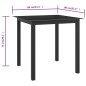 vidaXL Gartentisch Schwarz 80x80x74 cm Aluminium und Glas vidaXL Gartentisch Schwarz 80x80x74 cm Aluminium und Glas