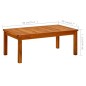 vidaXL Garten-Couchtisch 90x50x36 cm Massivholz Akazie vidaXL Garten-Couchtisch 90x50x36 cm Massivholz Akazie