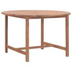 vidaXL Garten-Esstisch Ø110x75 cm Massivholz Teak 