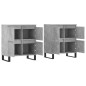 Sideboards 2 Stk. Betongrau Holzwerkstoff Sideboards 2 Stk. Betongrau Holzwerkstoff