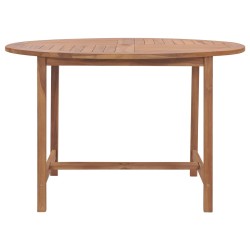 vidaXL Garten-Esstisch Ø110x75 cm Massivholz Teak 