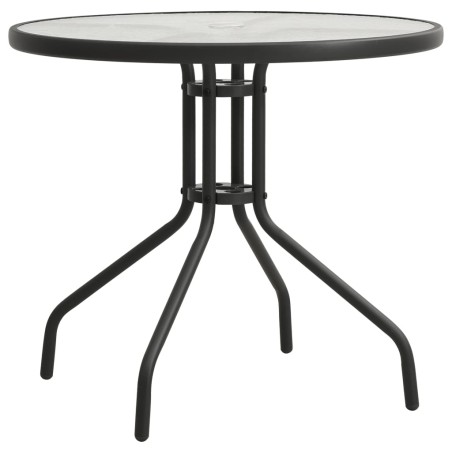 vidaXL Bistrotisch Anthrazit Ø80x71 cm Stahl