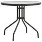 vidaXL Bistrotisch Anthrazit Ø80x71 cm Stahl vidaXL Bistrotisch Anthrazit Ø80x71 cm Stahl