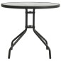 vidaXL Bistrotisch Anthrazit Ø80x71 cm Stahl vidaXL Bistrotisch Anthrazit Ø80x71 cm Stahl