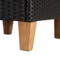 Gartenstühle mit Polstern 2 Stk. Poly Rattan Schwarz Gartenstühle mit Polstern 2 Stk. Poly Rattan Schwarz