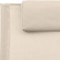 vidaXL Sonnenliege mit Kissen Stahl und Textilene Creme vidaXL Sonnenliege mit Kissen Stahl und Textilene Creme