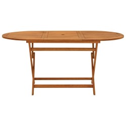 vidaXL Klappbarer Gartentisch 160x85x75 cm Massivholz Eukalyptus