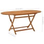 vidaXL Klappbarer Gartentisch 160x85x75 cm Massivholz Eukalyptus vidaXL Klappbarer Gartentisch 160x85x75 cm Massivholz Eukalyptus