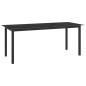 vidaXL Gartentisch Schwarz 190x90x74 cm Aluminium und Glas vidaXL Gartentisch Schwarz 190x90x74 cm Aluminium und Glas