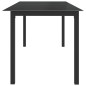 vidaXL Gartentisch Schwarz 190x90x74 cm Aluminium und Glas vidaXL Gartentisch Schwarz 190x90x74 cm Aluminium und Glas