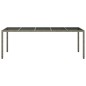 vidaXL Gartentisch Grau 250x100x75 cm Hartglas und Poly Rattan vidaXL Gartentisch Grau 250x100x75 cm Hartglas und Poly Rattan
