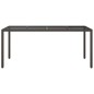 vidaXL Gartentisch Braun 190x90x75 cm Gehärtetes Glas und Poly Rattan vidaXL Gartentisch Braun 190x90x75 cm Gehärtetes Glas und Poly Rattan