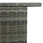 vidaXL Garten-Bartisch Grau 120x55x110 cm Poly Rattan vidaXL Garten-Bartisch Grau 120x55x110 cm Poly Rattan