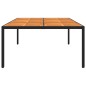 vidaXL Gartentisch 200x150x75 cm Akazienholz und Poly Rattan Schwarz vidaXL Gartentisch 200x150x75 cm Akazienholz und Poly Rattan Schwarz