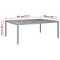 vidaXL Gartentisch 200x150x75 cm Akazienholz und Poly Rattan Schwarz vidaXL Gartentisch 200x150x75 cm Akazienholz und Poly Rattan Schwarz