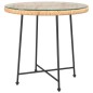 vidaXL Esstisch Ø80 cm Hartglas und Stahl vidaXL Esstisch Ø80 cm Hartglas und Stahl