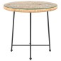 vidaXL Esstisch Ø80 cm Hartglas und Stahl vidaXL Esstisch Ø80 cm Hartglas und Stahl