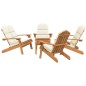 vidaXL 5-tlg. Garten-Lounge-Set Adirondack Massivholz Akazie vidaXL 5-tlg. Garten-Lounge-Set Adirondack Massivholz Akazie