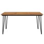 vidaXL Gartentisch mit Haarnadel-Beinen 160x80x75 cm Massivholz Akazie vidaXL Gartentisch mit Haarnadel-Beinen 160x80x75 cm Massivholz Akazie