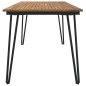 vidaXL Gartentisch mit Haarnadel-Beinen 160x80x75 cm Massivholz Akazie vidaXL Gartentisch mit Haarnadel-Beinen 160x80x75 cm Massivholz Akazie
