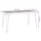 vidaXL Gartentisch mit Haarnadel-Beinen 160x80x75 cm Massivholz Akazie vidaXL Gartentisch mit Haarnadel-Beinen 160x80x75 cm Massivholz Akazie
