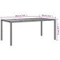 vidaXL Gartentisch 190x90x75 cm Poly Rattan und Akazienholz Schwarz vidaXL Gartentisch 190x90x75 cm Poly Rattan und Akazienholz Schwarz