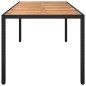 vidaXL Gartentisch Schwarz 250x100x75 cm Poly Rattan vidaXL Gartentisch Schwarz 250x100x75 cm Poly Rattan