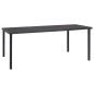 vidaXL Outdoor-Esstisch Anthrazit 190x90x74 cm Stahl vidaXL Outdoor-Esstisch Anthrazit 190x90x74 cm Stahl