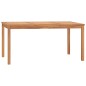 vidaXL Garten-Esstisch 160x80x77 cm Massivholz Teak vidaXL Garten-Esstisch 160x80x77 cm Massivholz Teak