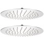 vidaXL Regenduschköpfe 2 Stk. Edelstahl Ø 25 cm vidaXL Regenduschköpfe 2 Stk. Edelstahl Ø 25 cm