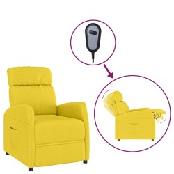 vidaXL Relaxsessel Elektrisch Hellgelb Stoff