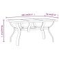 vidaXL Gartentisch Braun und Schwarz 140x70x70 cm Stahl und Glas vidaXL Gartentisch Braun und Schwarz 140x70x70 cm Stahl und Glas