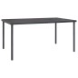 vidaXL Outdoor-Esstisch Anthrazit 150x90x74 cm Stahl vidaXL Outdoor-Esstisch Anthrazit 150x90x74 cm Stahl