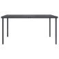 vidaXL Outdoor-Esstisch Anthrazit 150x90x74 cm Stahl vidaXL Outdoor-Esstisch Anthrazit 150x90x74 cm Stahl