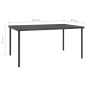 vidaXL Outdoor-Esstisch Anthrazit 150x90x74 cm Stahl vidaXL Outdoor-Esstisch Anthrazit 150x90x74 cm Stahl