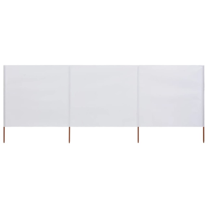 vidaXL 3-teiliges Windschutzgewebe 400 x 160 cm Sandweiß vidaXL 3-teiliges Windschutzgewebe 400 x 160 cm Sandweiß