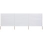 vidaXL 3-teiliges Windschutzgewebe 400 x 160 cm Sandweiß vidaXL 3-teiliges Windschutzgewebe 400 x 160 cm Sandweiß