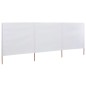 vidaXL 3-teiliges Windschutzgewebe 400 x 160 cm Sandweiß vidaXL 3-teiliges Windschutzgewebe 400 x 160 cm Sandweiß