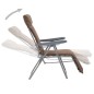 Klappbare Gartenstühle mit Auflagen 2 Stk. Braun Klappbare Gartenstühle mit Auflagen 2 Stk. Braun