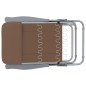 Klappbare Gartenstühle mit Auflagen 2 Stk. Braun Klappbare Gartenstühle mit Auflagen 2 Stk. Braun