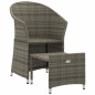 vidaXL 2-tlg. Garten-Lounge-Set mit Kissen Grau Poly Rattan vidaXL 2-tlg. Garten-Lounge-Set mit Kissen Grau Poly Rattan