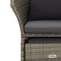 vidaXL 2-tlg. Garten-Lounge-Set mit Kissen Grau Poly Rattan vidaXL 2-tlg. Garten-Lounge-Set mit Kissen Grau Poly Rattan