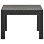 vidaXL Gartentisch Anthrazit 58x58x41 cm PP Rattan vidaXL Gartentisch Anthrazit 58x58x41 cm PP Rattan
