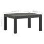 vidaXL Gartentisch Anthrazit 58x58x41 cm PP Rattan vidaXL Gartentisch Anthrazit 58x58x41 cm PP Rattan