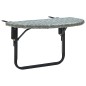 vidaXL Balkontisch Grau 60x60x40 cm Poly Rattan vidaXL Balkontisch Grau 60x60x40 cm Poly Rattan