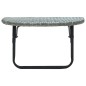 vidaXL Balkontisch Grau 60x60x40 cm Poly Rattan vidaXL Balkontisch Grau 60x60x40 cm Poly Rattan