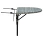 vidaXL Balkontisch Grau 60x60x40 cm Poly Rattan vidaXL Balkontisch Grau 60x60x40 cm Poly Rattan